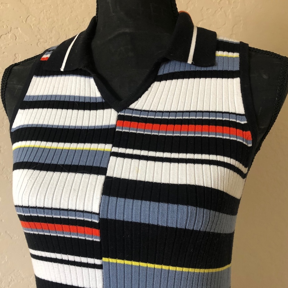 Rag & Bone Mason Striped Sleeveless Knit Dress